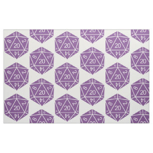 Paarse D20-doestverbinding Stof