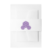 Paarse D20-ijsband Uitnodigingen Wikkel (Voorkant Voorbeeld)