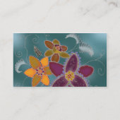 Paarse Daffodil Visitekaartjes (Achterkant)