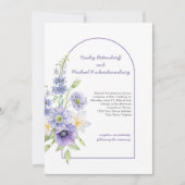 Paarse dagen, anemonen, Rozen Kaart (Voorkant)