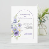 Paarse dagen, anemonen, Rozen Kaart (Staand voorkant)