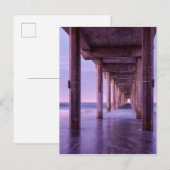 Paarse dageraad bij Scripps Pier Briefkaart (Voorkant / Achterkant)