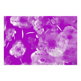 PAARSE DAHLIAS FOTO AFDRUK