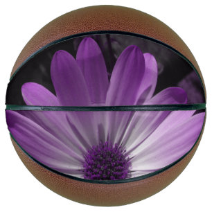 Paarse Daisy Flower Basketball Basketbal