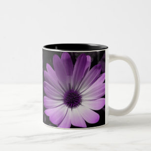 Paarse Daisy Flower Mok
