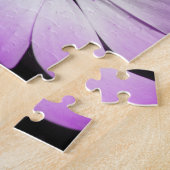 Paarse Daisy Flower Puzzle Legpuzzel (Zijkant)