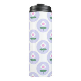 Paarse Daisy Flower Teen Kinder Schattigee School Thermosbeker