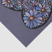 Paarse Daisy heart Tissuepapier (Detail)