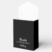 Paarse Daisy Tent Style Party Favor Boxes Bedankdoosjes (Geopend)