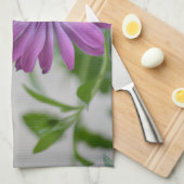 Paarse Daisy Theedoek (Quarter Fold)