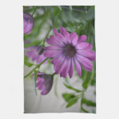 Paarse Daisy Theedoek (Verticaal)