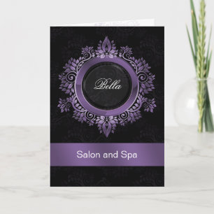 paarse damask Business Hartelijk dank Bedankkaart