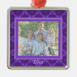 Paarse Damask Keepomwille Ornament