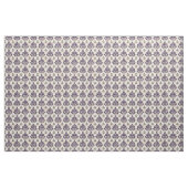 Paarse Damask op handgeschreven papier Stof (Fat Quarter)