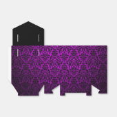 Paarse Damask Tent Favor Box Bedankdoosjes (Uitgevouwen)