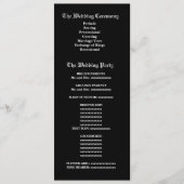 Paarse  Damask Wedding Program Programma (Voorkant)