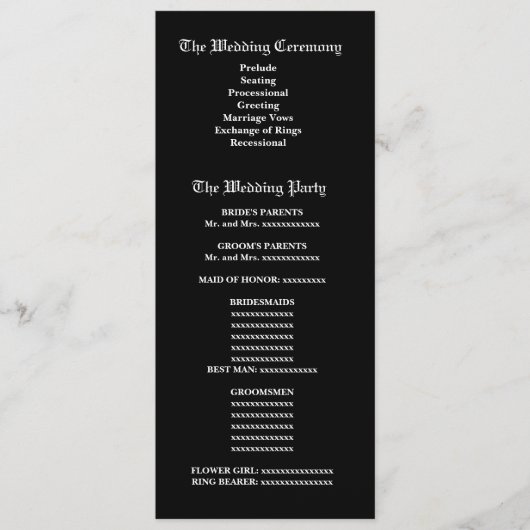 Paarse Damask Wedding Program Programma (Voorkant)