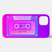 Paarse dampgolf esthetische 90's warme roze mixtap Case-Mate iPhone case (Achterkant (horizontaal))