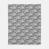 Paarse Damselfly Natuur Pattern Fleece Blanket Deken (Voorkant)