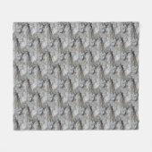 Paarse Damselfly Natuur Pattern Fleece Blanket Deken (Voorkant (Horizontaal))