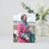 Paarse Dancer Briefkaart (Staand voorkant)