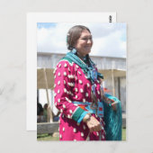 Paarse Dancer Briefkaart (Voorkant / Achterkant)