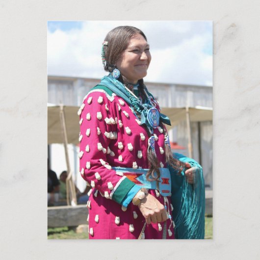 Paarse Dancer Briefkaart (Voorkant)