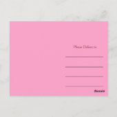 Paarse dank u Rustic Briefkaart (Achterkant)