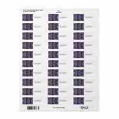Paarse Dans Etiket (Full Sheet)