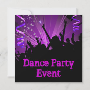 Paarse Dansfeest Evenementen Menigte Rave Kaart