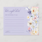 Paarse Datum Nacht Ideeën Kaart (Voorkant)