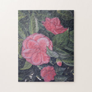Paarse Dawn Camellia Puzzel 11 "x 14" Legpuzzel