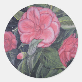Paarse Dawn Camellia Stickers