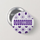 Paarse Daze Ronde Button 5,7 Cm (Voorkant /achterkant)