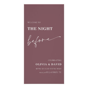 Paarse de avond voor repetitie diner Poster Perfect Poster