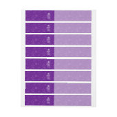 Paarse decor BEHOUD KALK EN Creatieve tekst Adreslabel Wikkel (Vel)