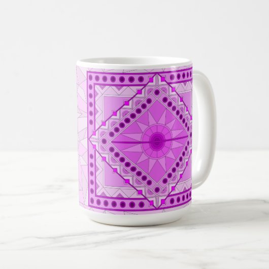 PAARSE DECORATIEVE ART MOK (Voorkant rechts)