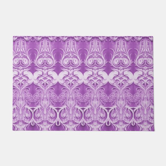Paarse decoratieve deuromat deurmat (Voorkant)
