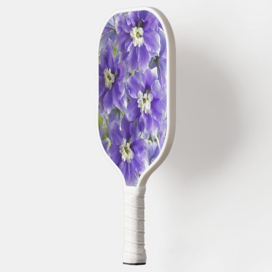 Paarse delfinebloemen pickleball paddle (Links)