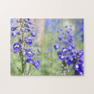 Paarse delfiniumventilatorNatuur Fotografie Tuin Legpuzzel