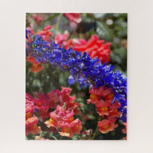 Paarse Delphinium en Oranje Leeuwenbek, Palo Alto Legpuzzel
