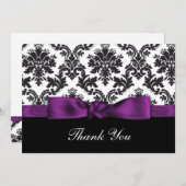 paarse demask Dank jullie Kaarten (Voorkant / Achterkant)