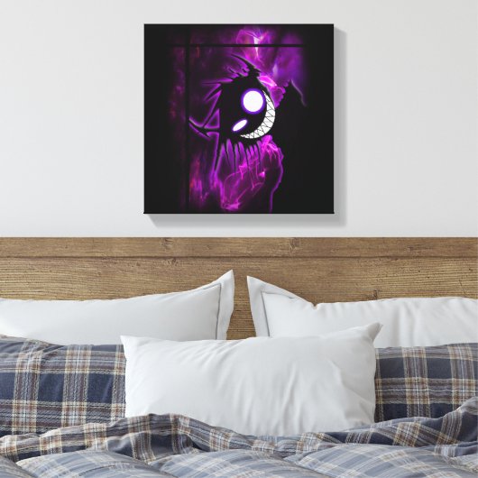 Paarse demon canvas afdruk (Insitu (Slaapkamer))