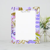  Paarse denkbeeldige tuin Floral gepersonaliseerd (Staand voorkant)