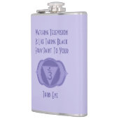 Paarse Derde Eye Chakra Quote Flask Heupfles (Links)