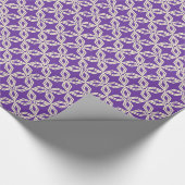 Paarse Design Cadeaupapier (Hoek)
