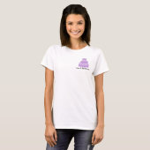 Paarse designer Cake T-shirt (Voorkant volledig)