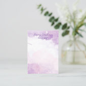 Paarse Designer Sieraden Ketting Holder Display Visitekaartje (Staand voorkant)