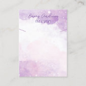 Paarse Designer Sieraden Ketting Holder Display Visitekaartje (Voorkant)