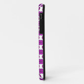 Paarse diamantontwerp Case-Mate iPhone case (Achterkant/links)